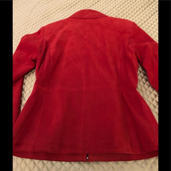 Nordstrom- Bernardo Red Leather Jacket - Picture 2 of 5
